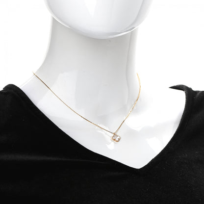 Van Cleef & Arpels 18K Yellow Gold Mother of Pearl Sweet Alhambra Pendant Necklace 2 of 7