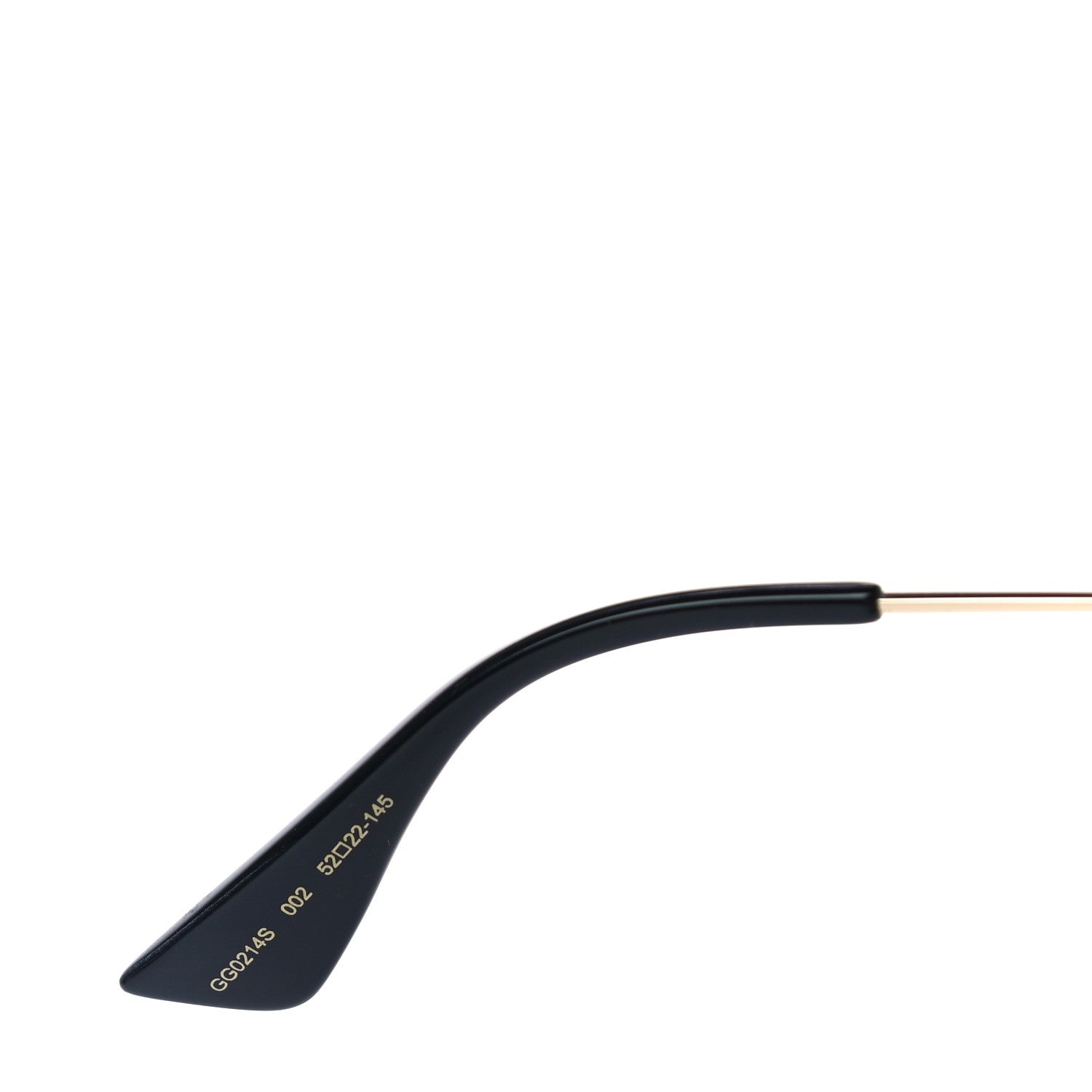 Gucci Crystal Cat Eye Sunglasses GG0214S Black Gold Pink 6 of 7