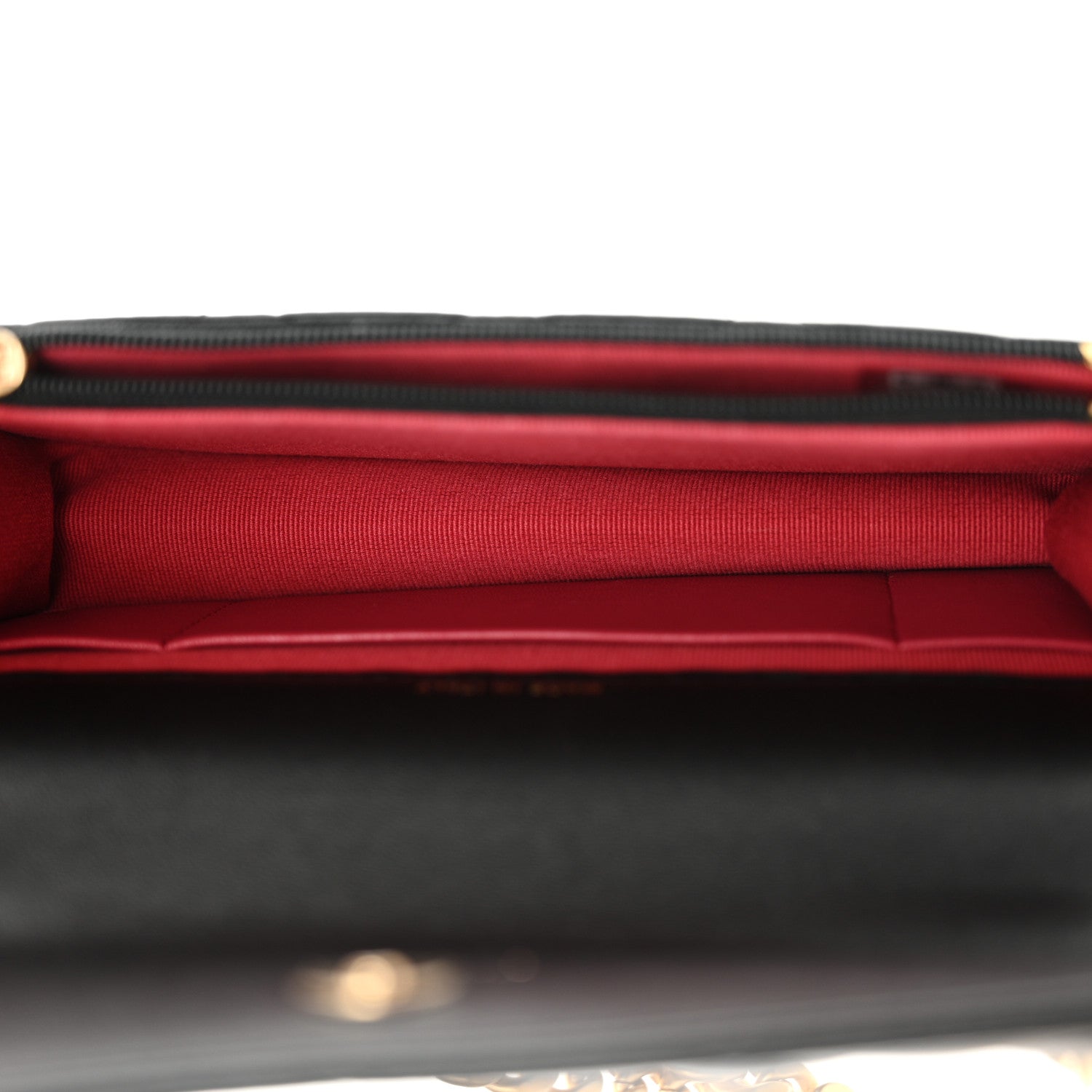 Chanel Lambskin Quilted Sweet Camellia Flap Phone Holder With Chain Black 5 of 12