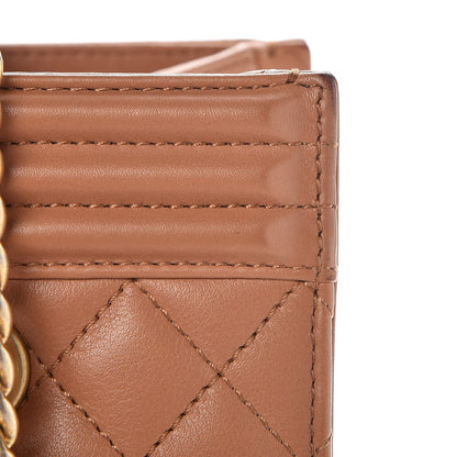 Chanel Calfskin Quilted Large Boy Tote Camel 11 of 14