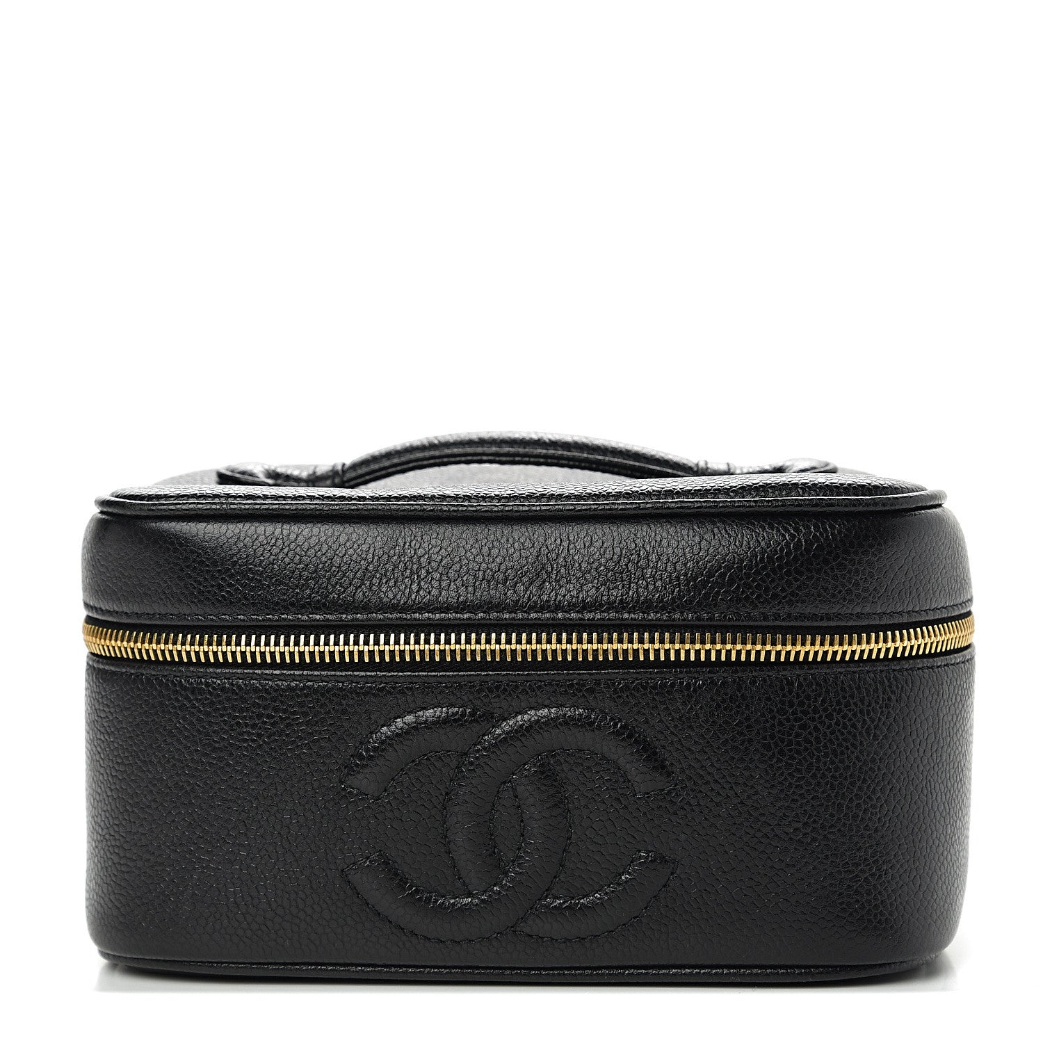 Chanel Caviar Vanity Cosmetic Case Black 1 of 17