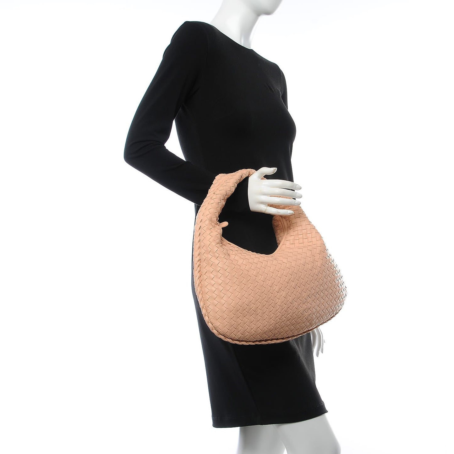Nappa Intrecciato Medium Veneta Hobo Lotus