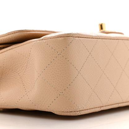 Chanel Caviar Quilted Medium Double Flap Beige 9 of 13