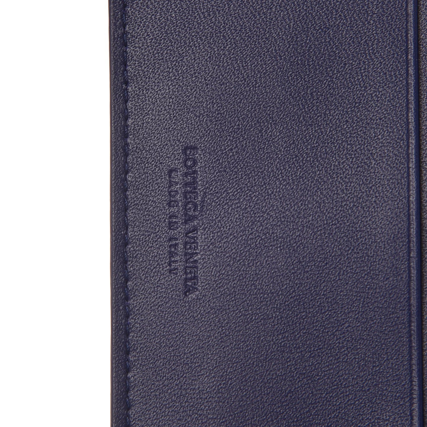 Nappa Intrecciato Bi-Fold Wallet Blue