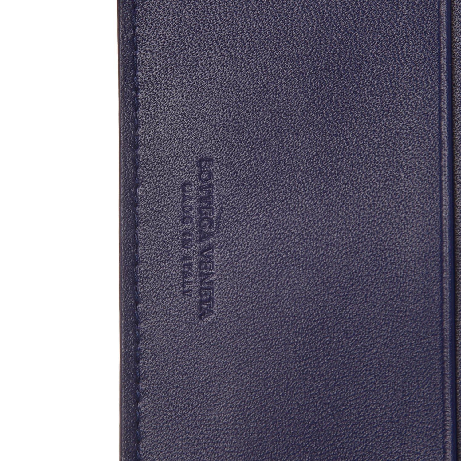 Bottega Veneta Nappa Intrecciato Bi-Fold Wallet Blue 6 of 8