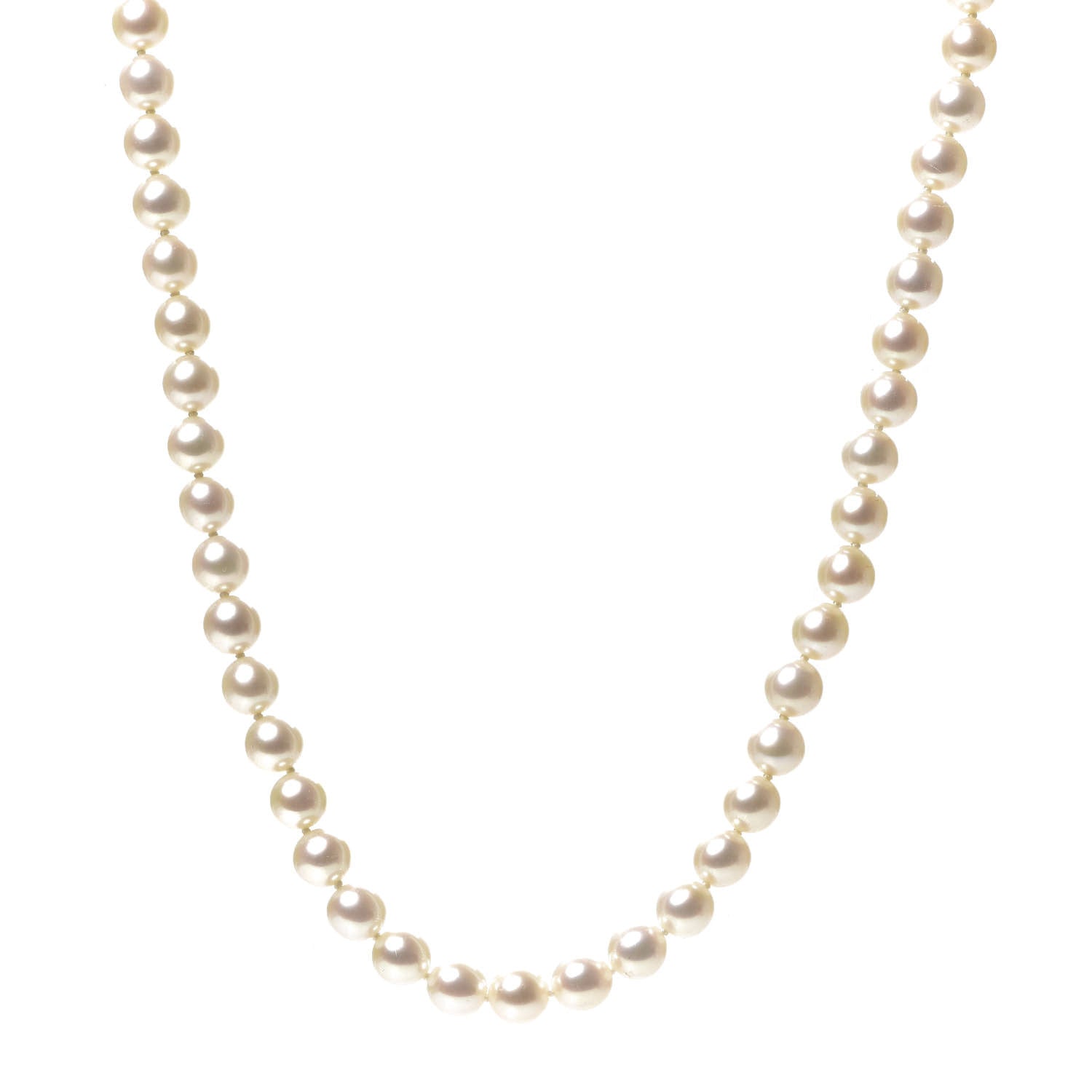 David Yurman Sterling Silver Diamond Pearl 6-6.5mm Buckle Necklace 1 of 6