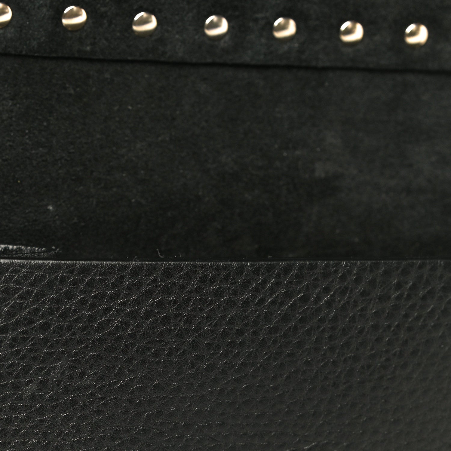 Valentino Garavani Pebbled Calfskin Rockstud Side Slip Crossbody Black 14 of 15