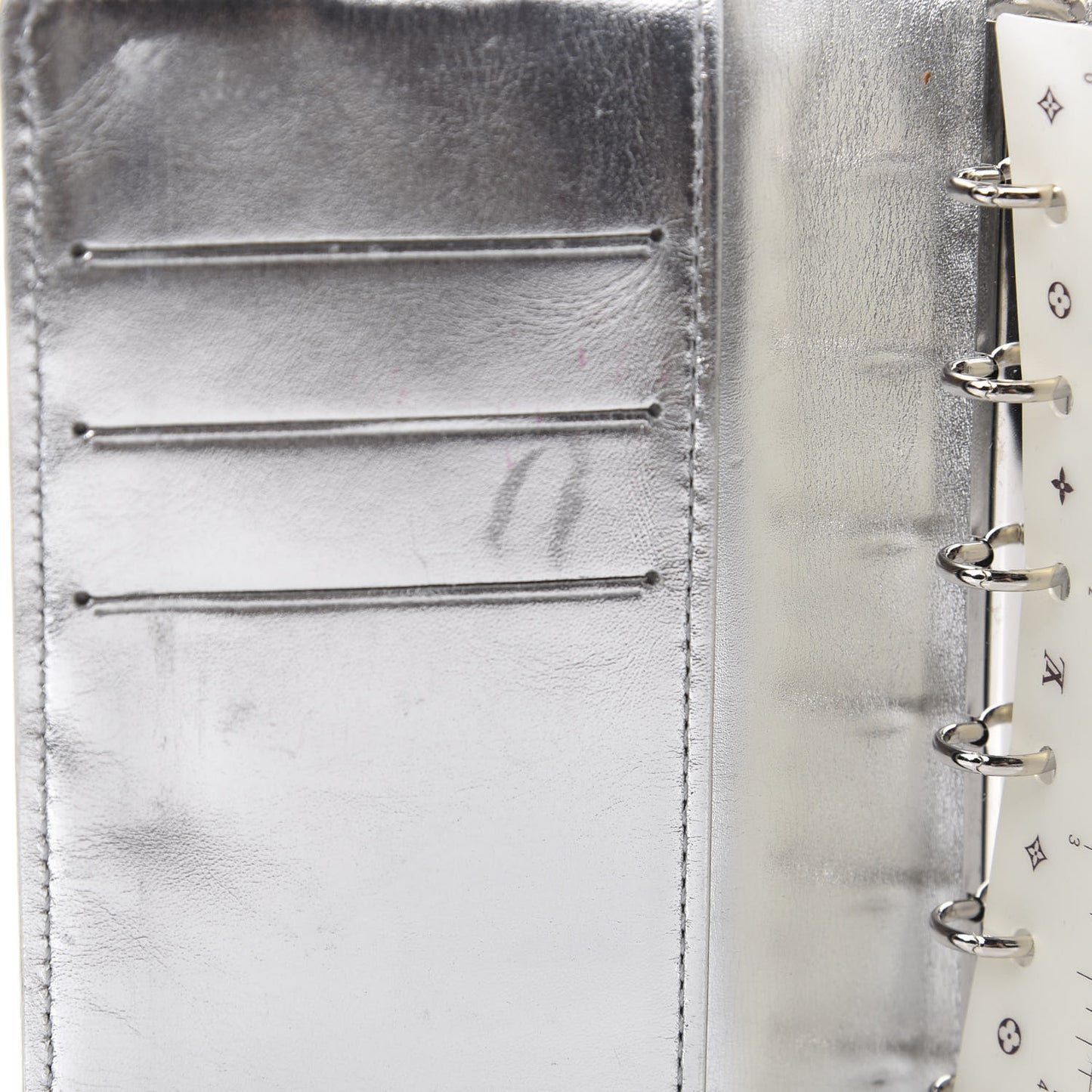 Monogram Miroir Small Ring Agenda Silver