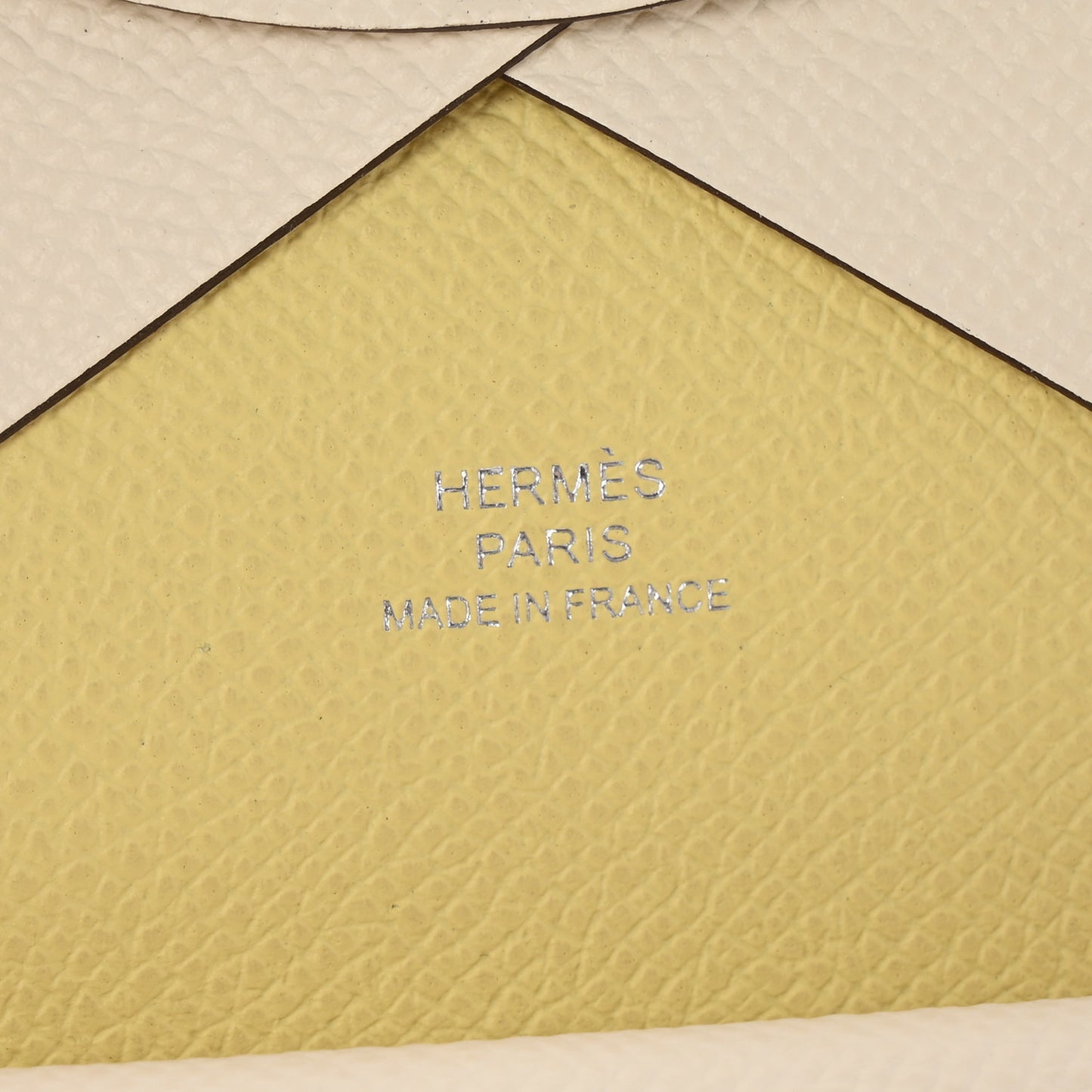Epsom Verso Calvi Duo Card Case Nata Jaune Poussin