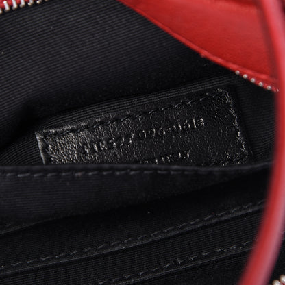 Saint Laurent Lambskin Lou Belt Bag Red 7 of 12