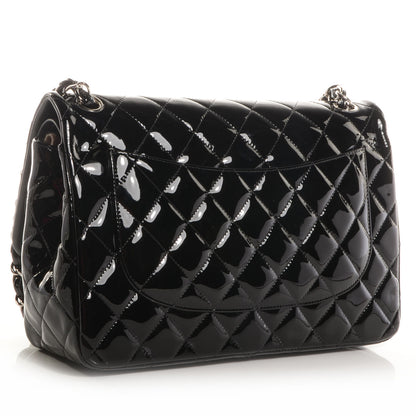 Chanel Patent Jumbo Double Flap Black 3 of 9
