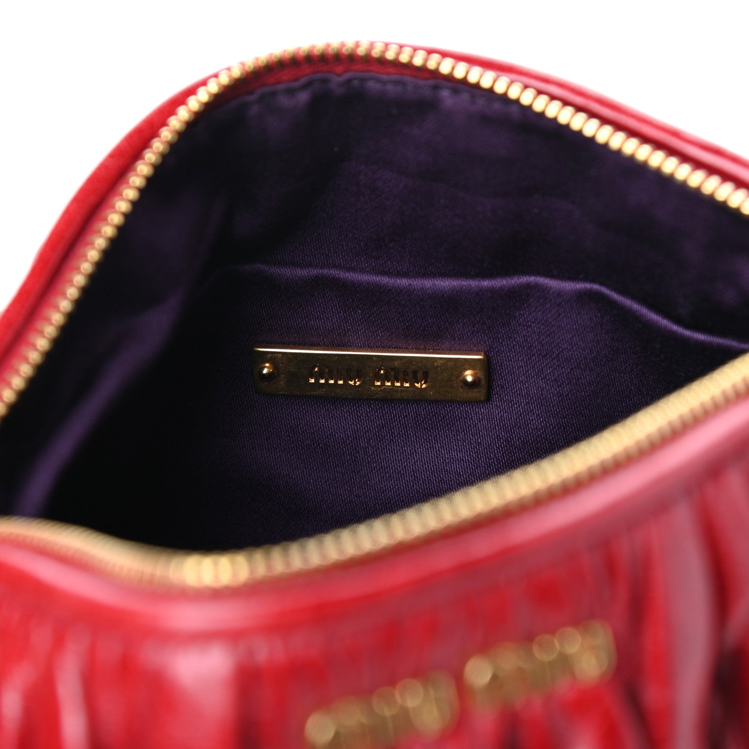 Miu Miu Nappa Matelasse Lux Contenitori Tracolla Shoulder Bag Rubino 6 of 9
