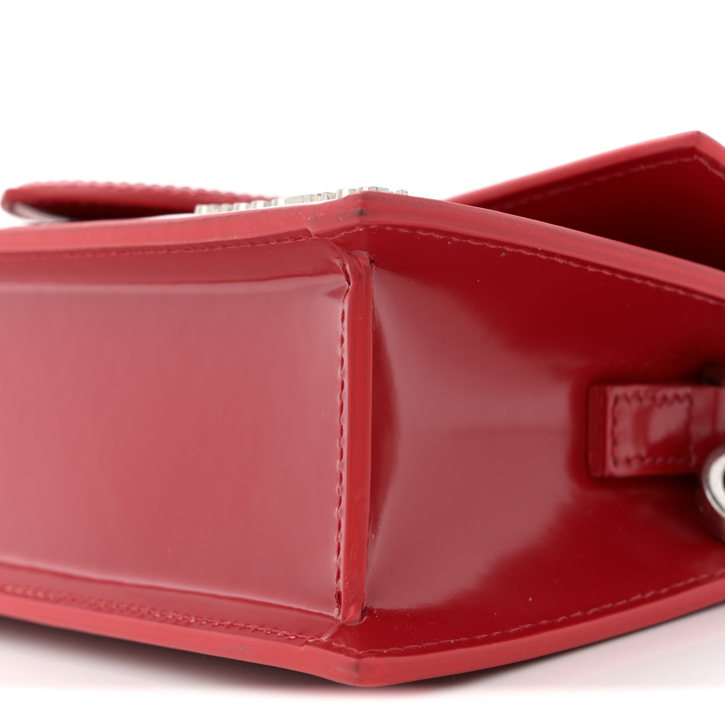 Glazed Calfskin Le Grand Bambino Red