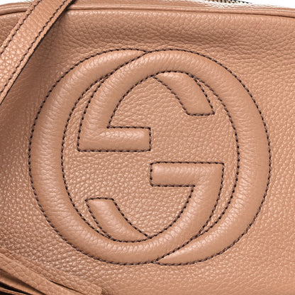 Gucci Pebbled Calfskin Small Soho Disco Bag Camelia 9 of 16