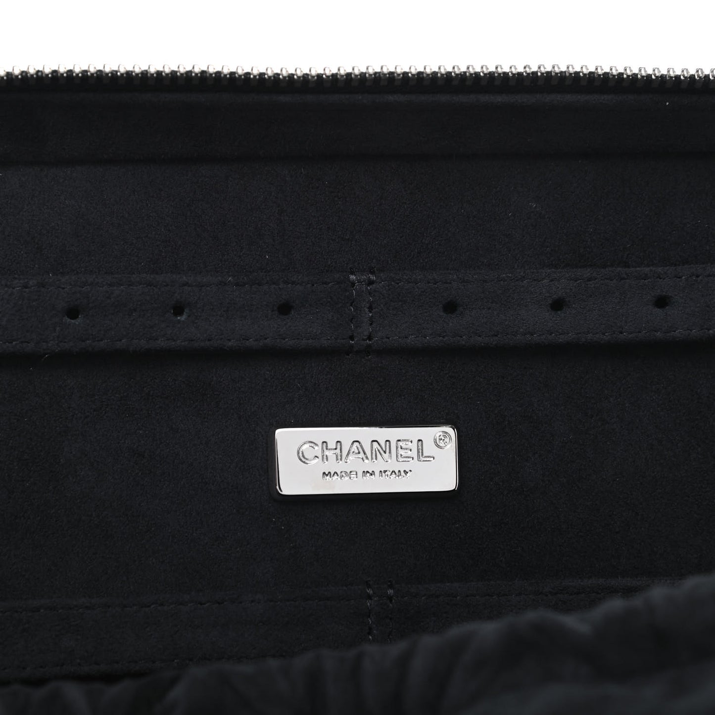Lambskin Quilted Jewelry Case Black