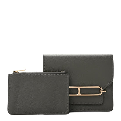 Hermes Evercolor Roulis Slim Wallet Gris Meyer 1 of 8