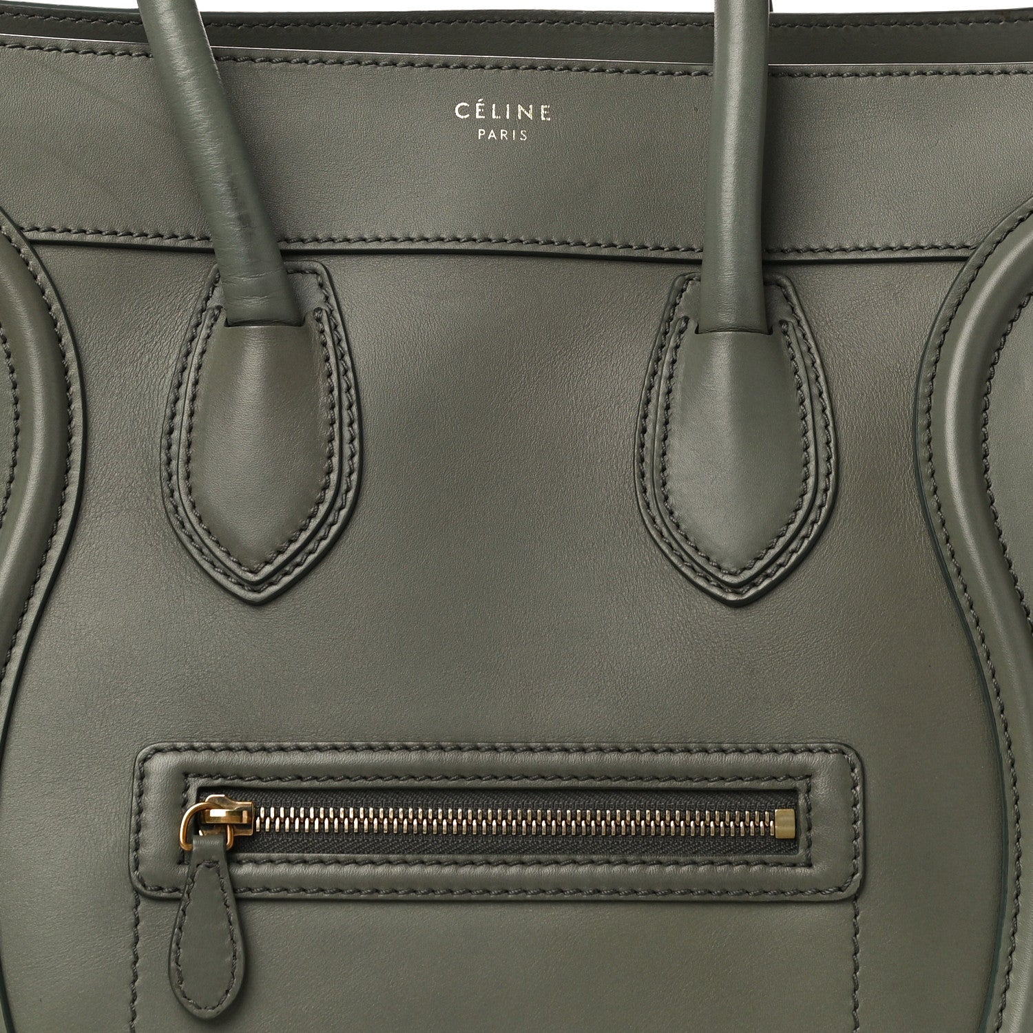 Celine Smooth Calfskin Mini Luggage Almond 11 of 11
