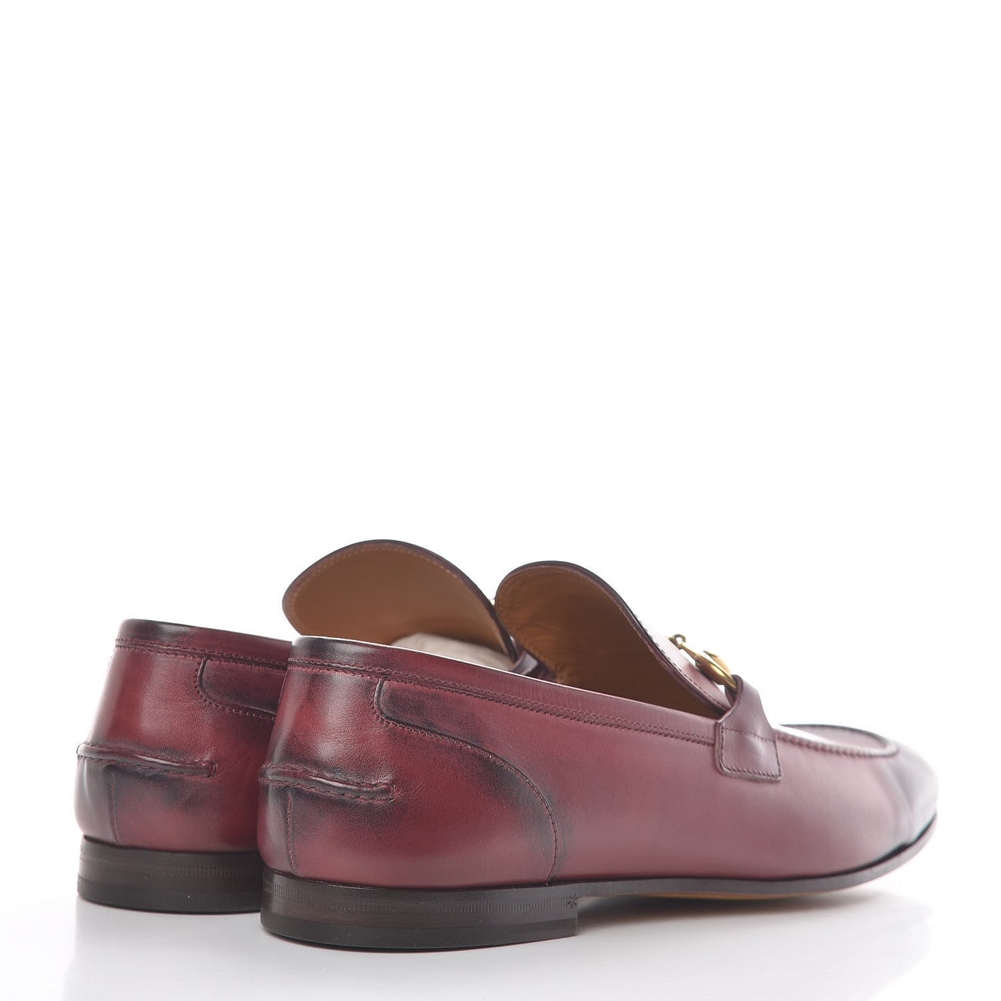 Calfskin Horsebit Mens Jordaan Loafers 10 Strong Red