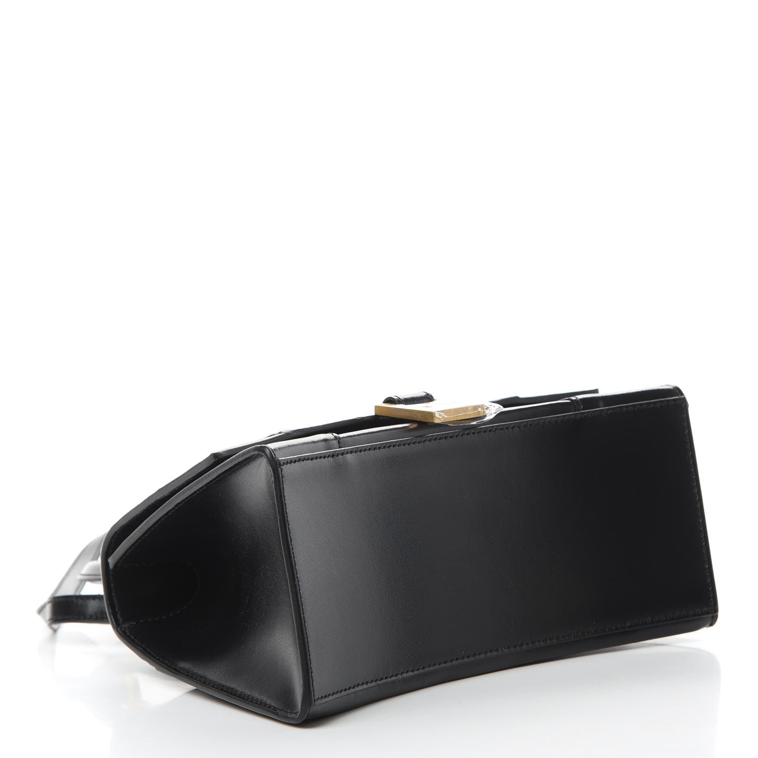 Balenciaga Shiny Box Calfskin Small Hourglass Top Handle Bag Black 5 of 12