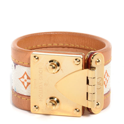 Louis Vuitton Monogram Multicolor S Lock Bracelet White Small 1 of 6