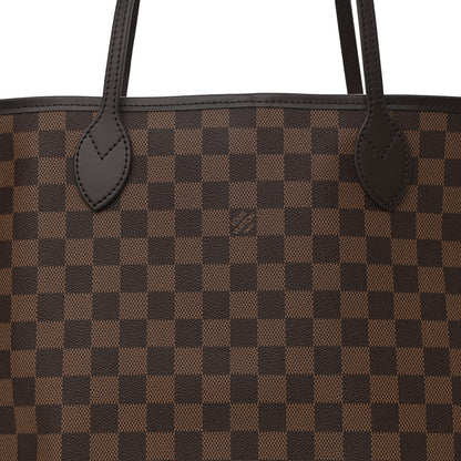 Louis Vuitton Damier Ebene Neo Neverfull MM Rose Ballerine 8 of 9