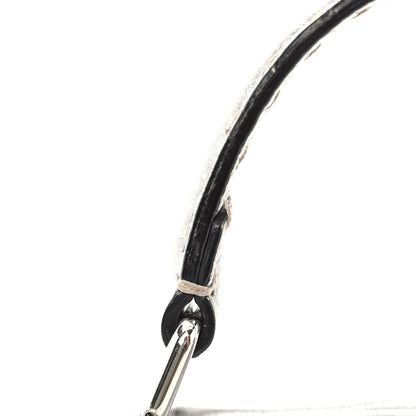 Fendi Cuoio Romano Lux Selleria Mini Peekaboo Iconic Satchel Argento 11 of 11