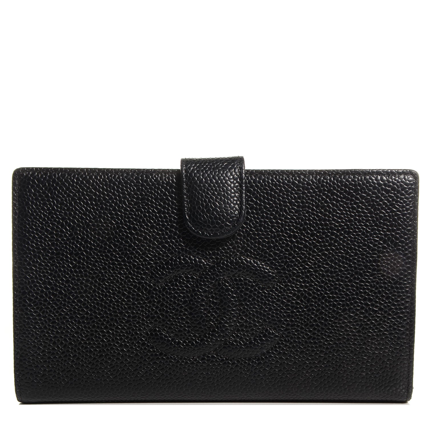 Chanel Caviar CC French Wallet Black 1 of 8