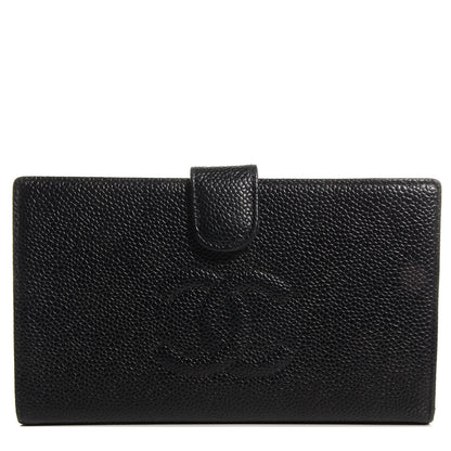 Chanel Caviar CC French Wallet Black 1 of 8