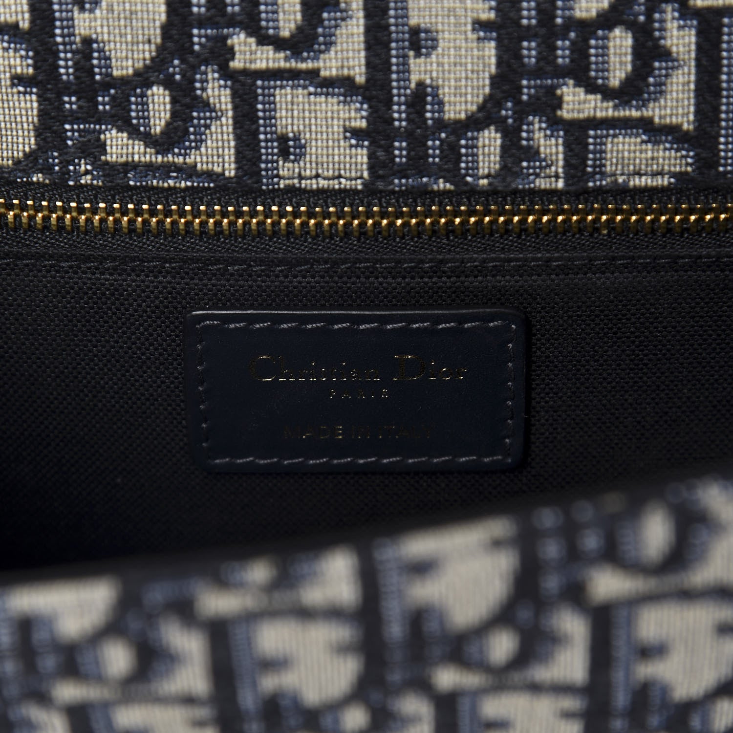 Christian Dior Oblique 30 Montaigne Flap Bag Blue 8 of 9