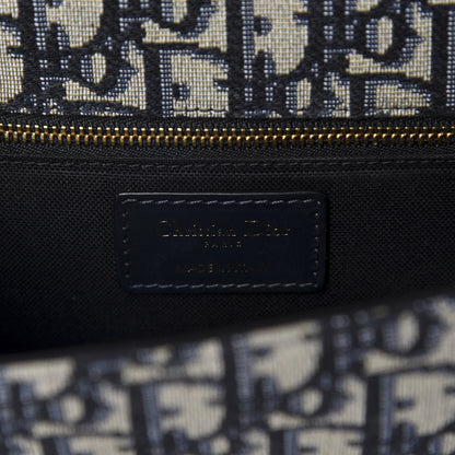 Christian Dior Oblique 30 Montaigne Flap Bag Blue 8 of 9