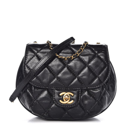 Chanel Aged Calfskin Small Bubble CC Flap Black 1 of 8