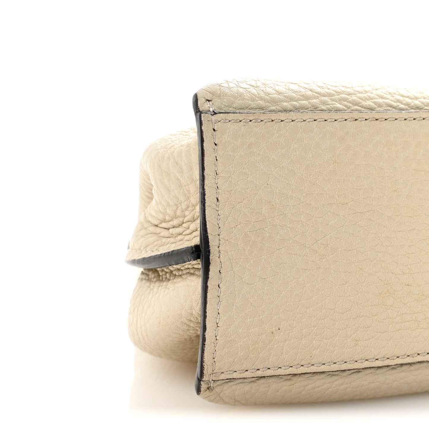 Cellarius Calfskin Small Bamboo Daily Top Handle Bag Mystic White