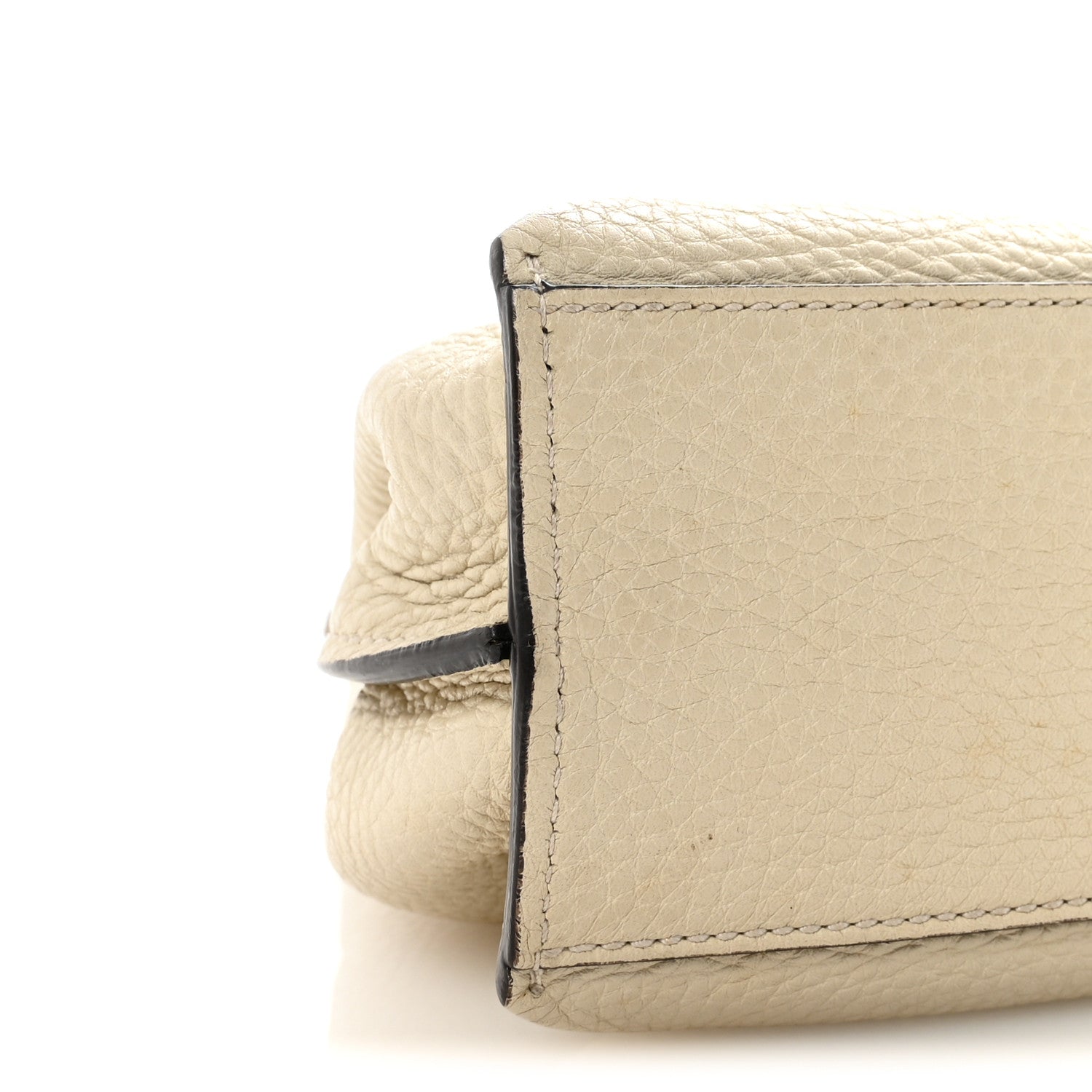 Gucci Cellarius Calfskin Small Bamboo Daily Top Handle Bag Mystic White 8 of 9