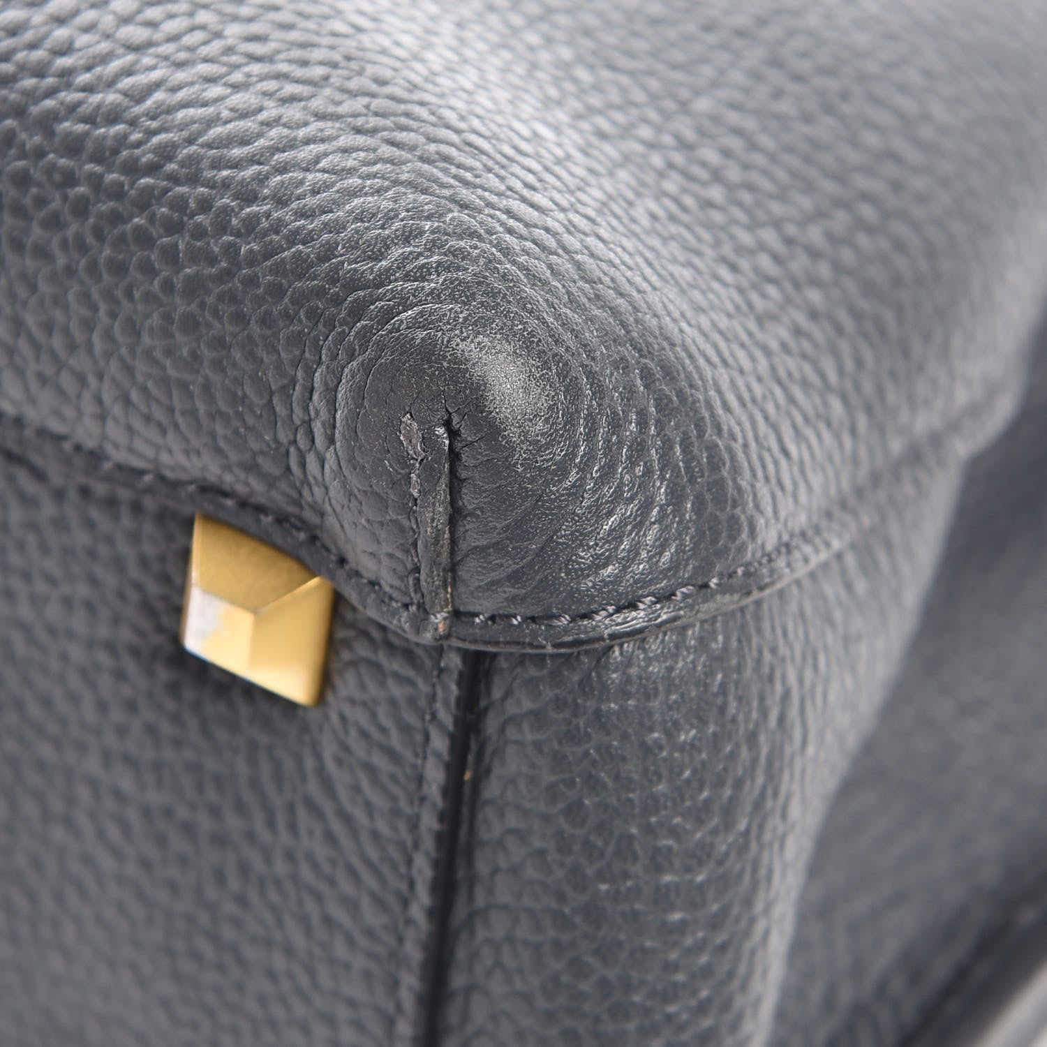 MCM Grained Calfskin Medium Milla Tote Phantom Grey 17 of 19