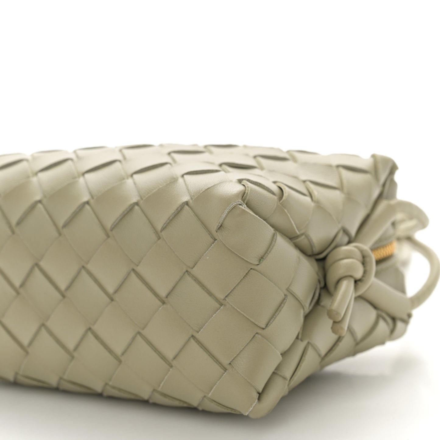 Nappa Intrecciato Mini Loop Camera Bag Travertine