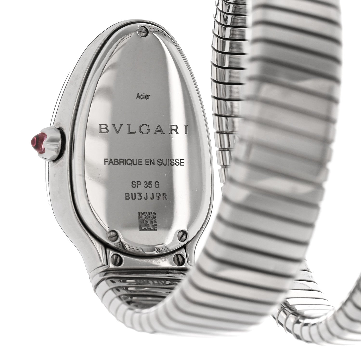 Bulgari Stainless Steel 35mm Serpenti Tubogas Quartz Watch Black 4 of 5
