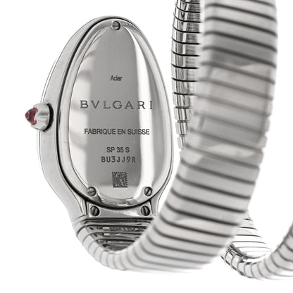 Bulgari Stainless Steel 35mm Serpenti Tubogas Quartz Watch Black 4 of 5