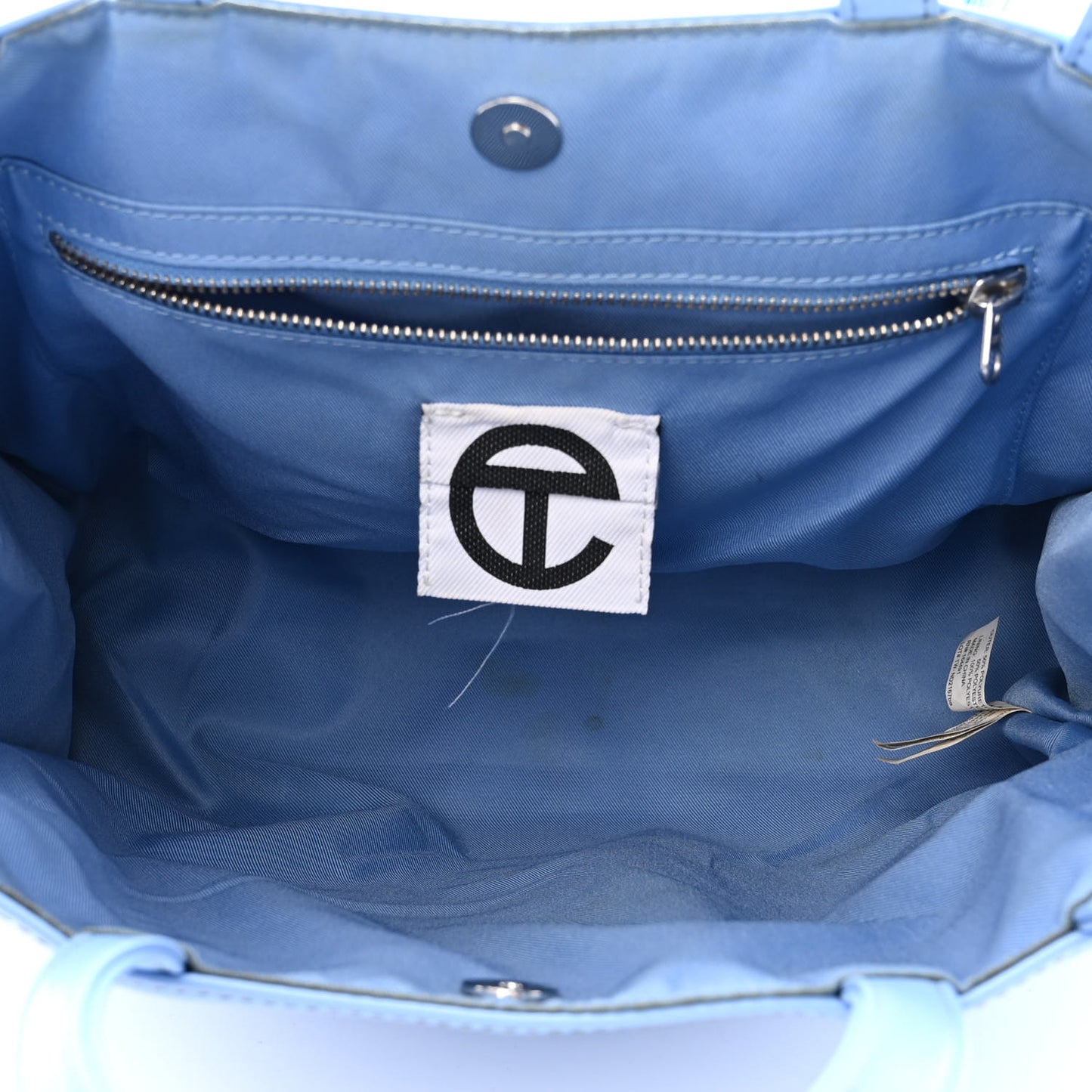 Vegan Leather Medium Shopping Bag Cerulean