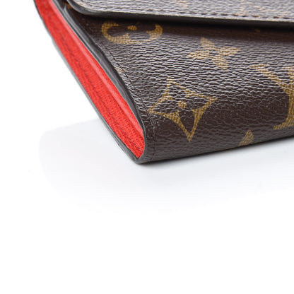 Louis Vuitton Monogram Sarah Wallet NM Coquelicot 7 of 11