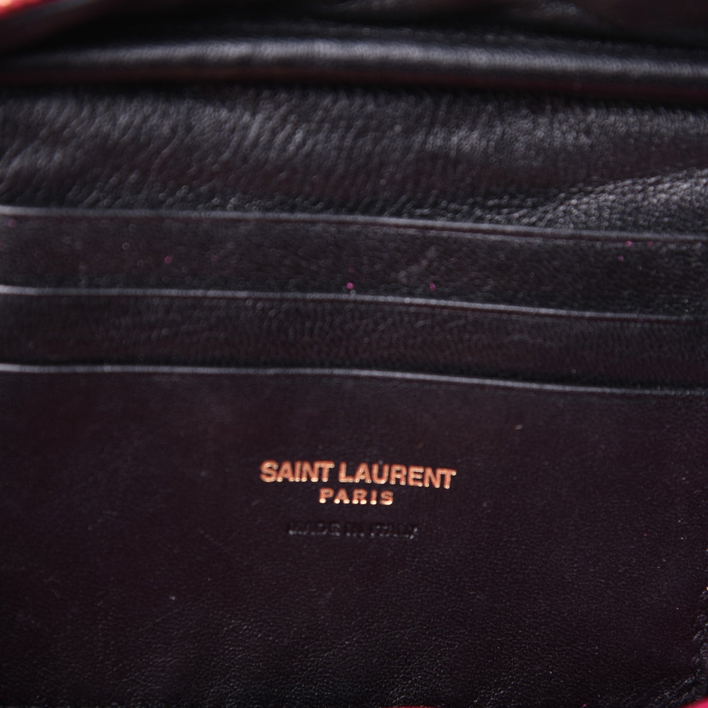 Grain De Poudre Matelasse Monogram Mini Lou Camera Bag Fuchsia