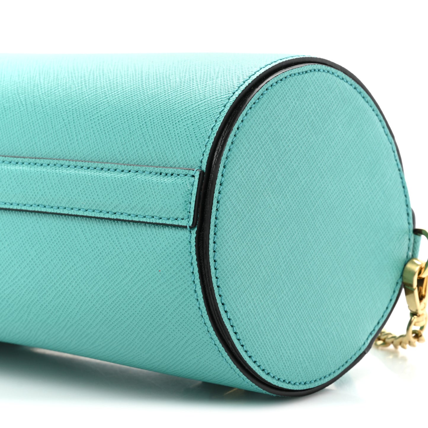 Saffiano Mini Sybille Barrel Bag Blue