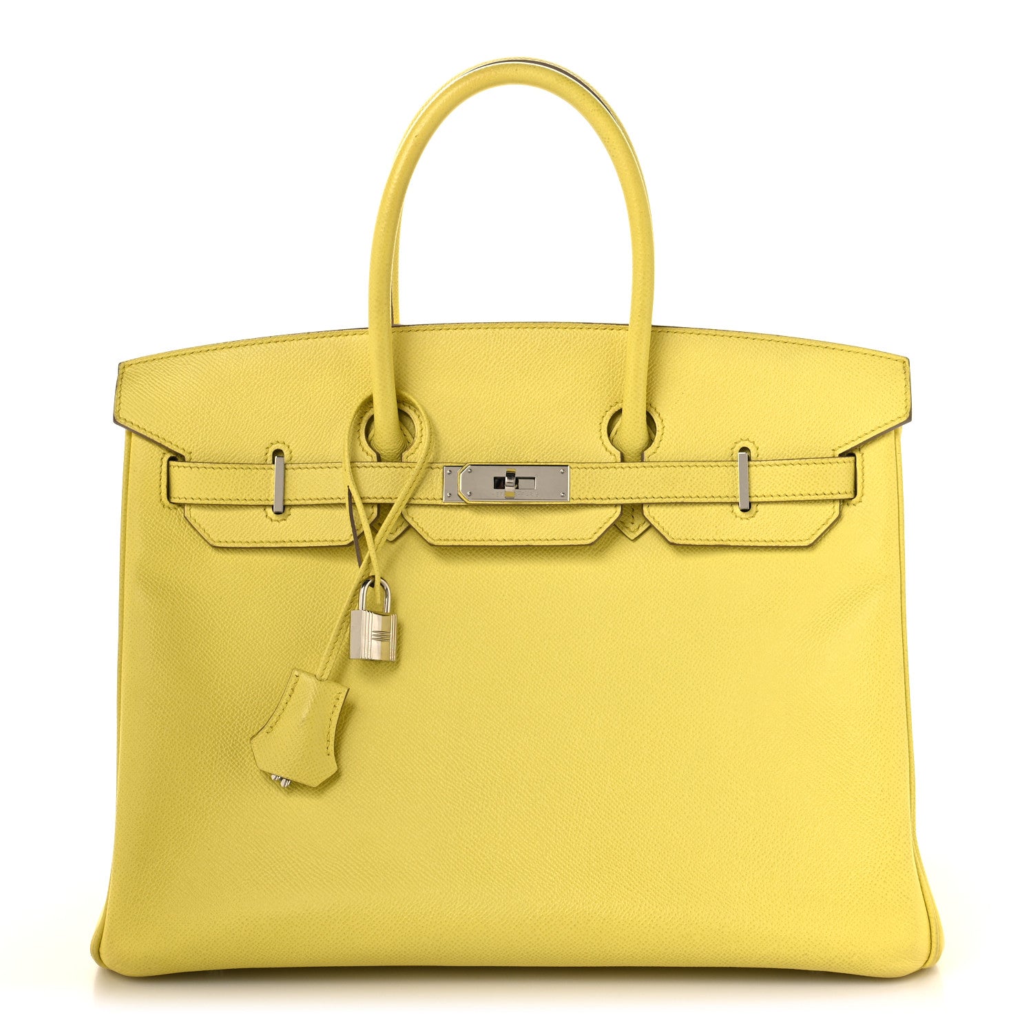Hermes Epsom Birkin 35 Lime 1 of 14