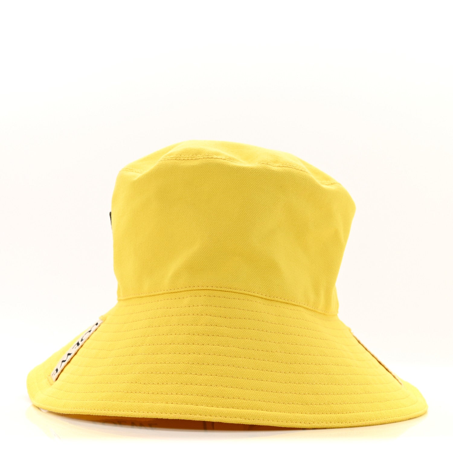 Loewe Canvas Calfskin Fisherman Bucket Hat 59 Yellow 3 of 9