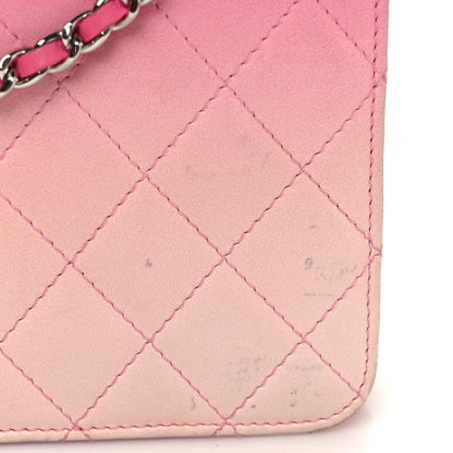 Chanel Faded Lambskin Quilted Zephyr Wallet on Chain WOC Dark Pink 13 of 13