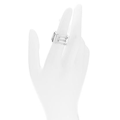 Tiffany Sterling Silver Era Love Square Ring 52 6 2 of 6