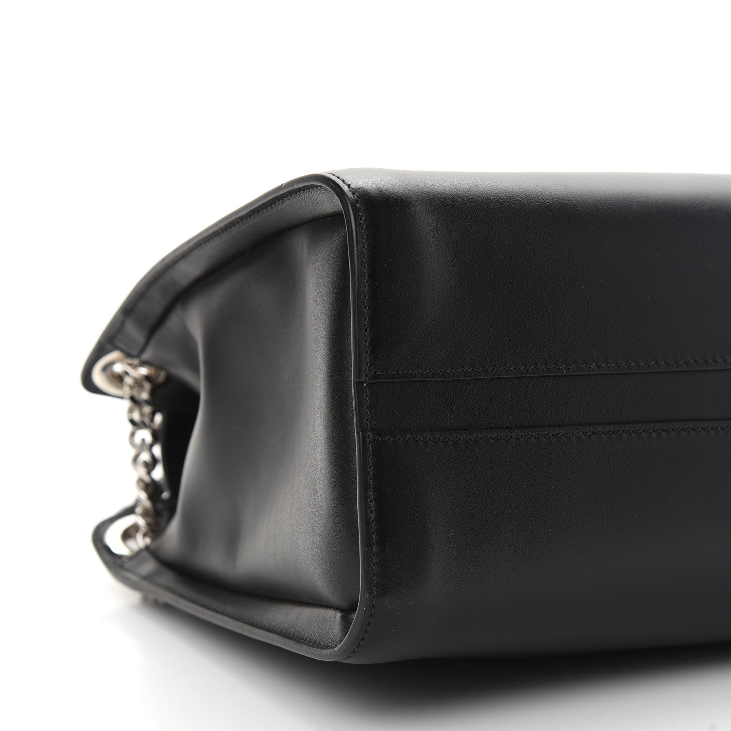 Chloe Shiny Calfskin Medium Annie Shoulder Bag Black 8 of 11