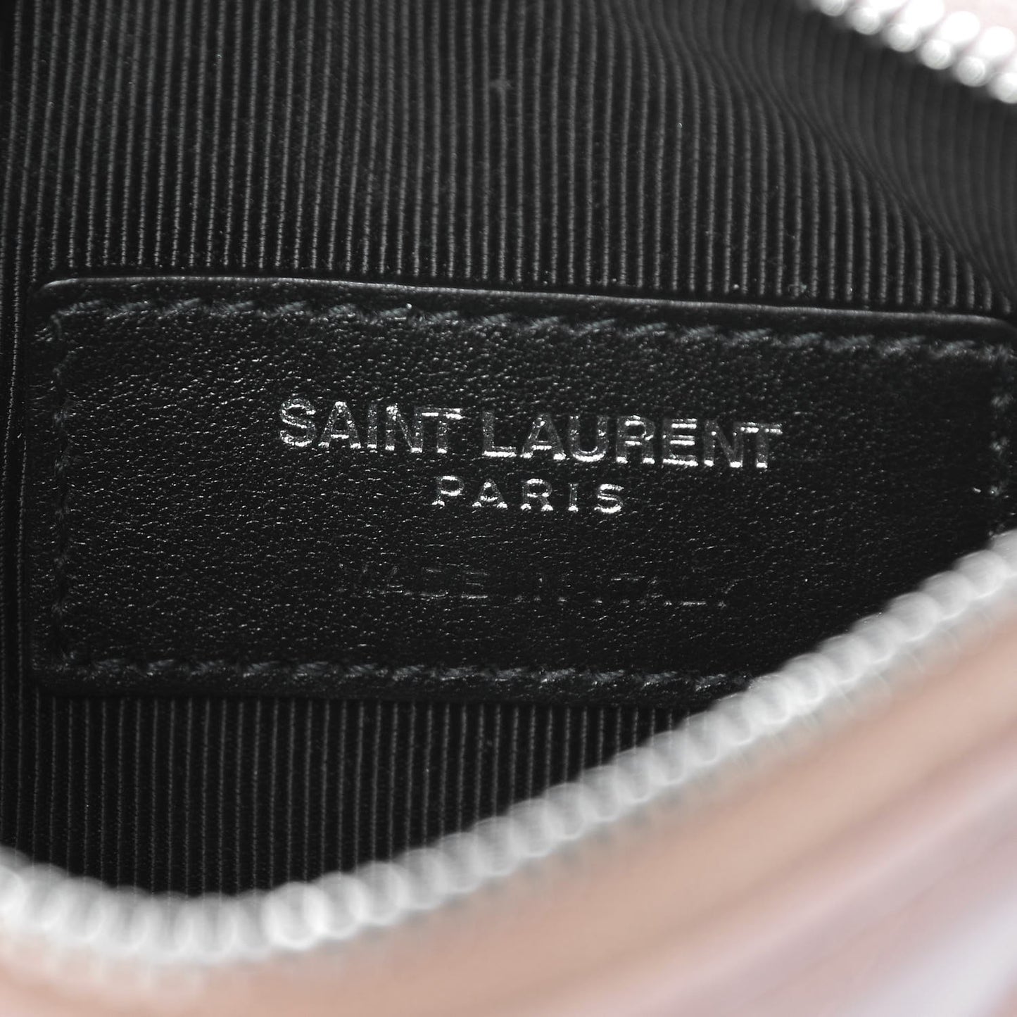 Calfskin Matelasse Monogram Key Pouch Pale Pink