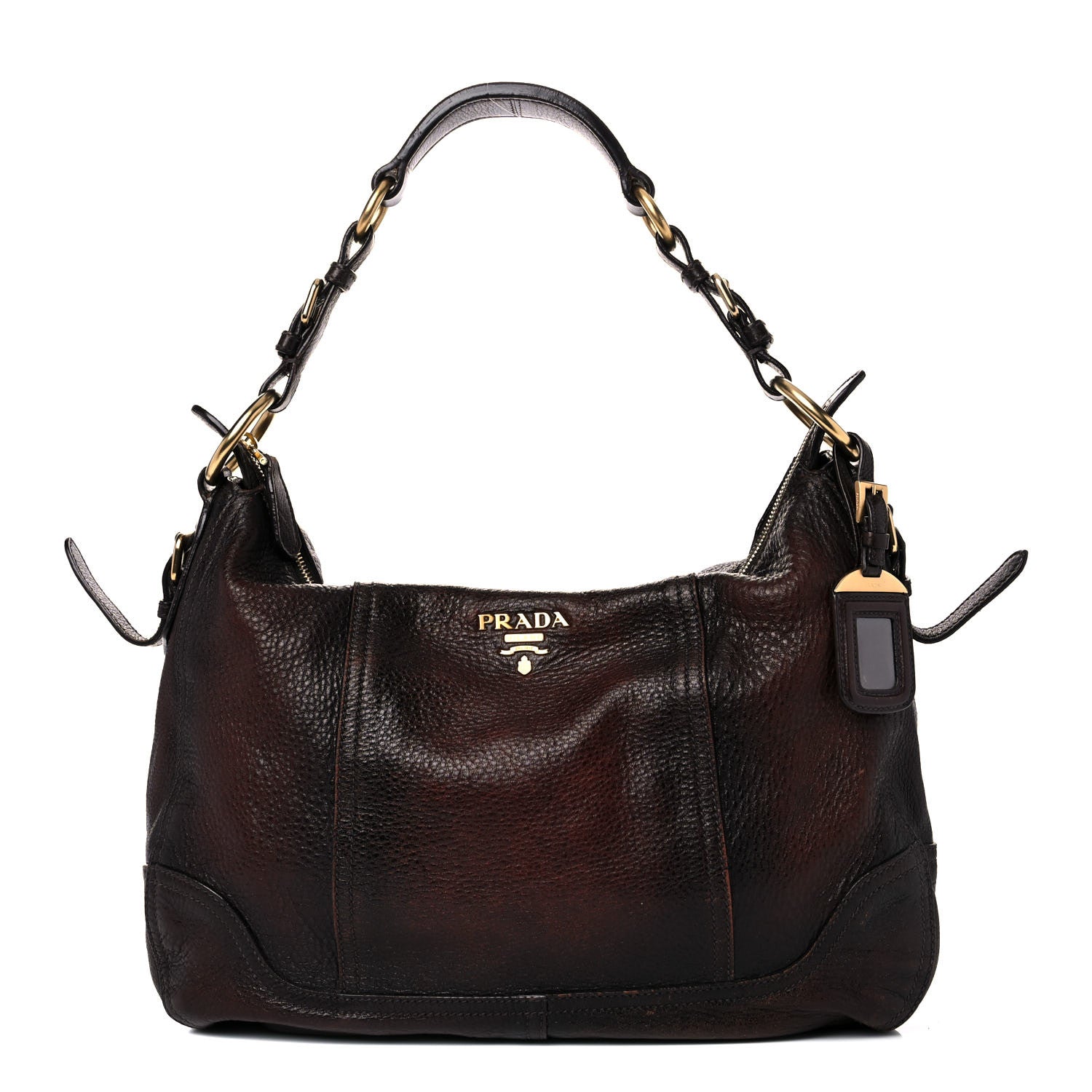 Prada Cervo Antik Hobo Cacao Sfumato 1 of 21