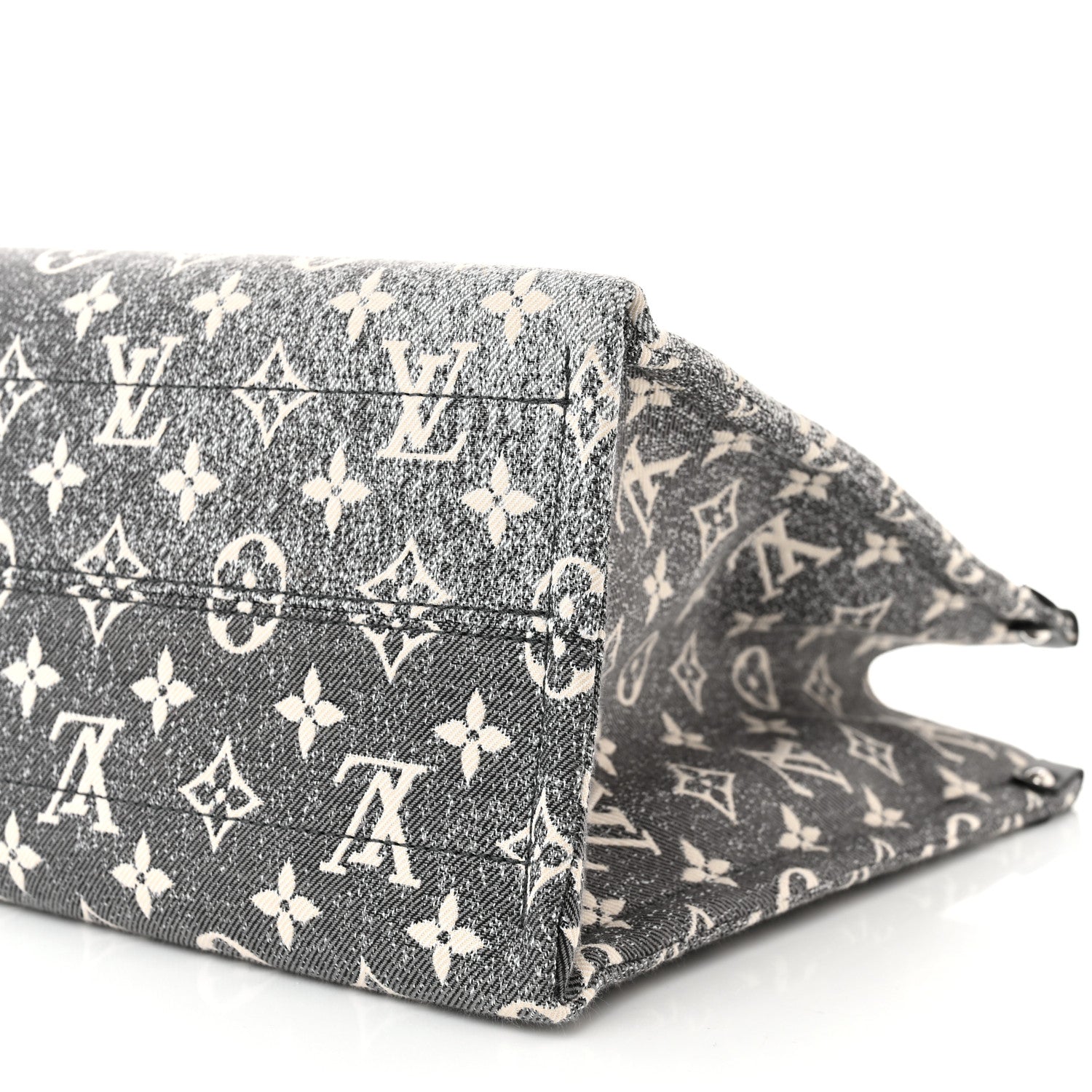 Louis Vuitton Monogram Jacquard Denim Onthego MM Black 9 of 10