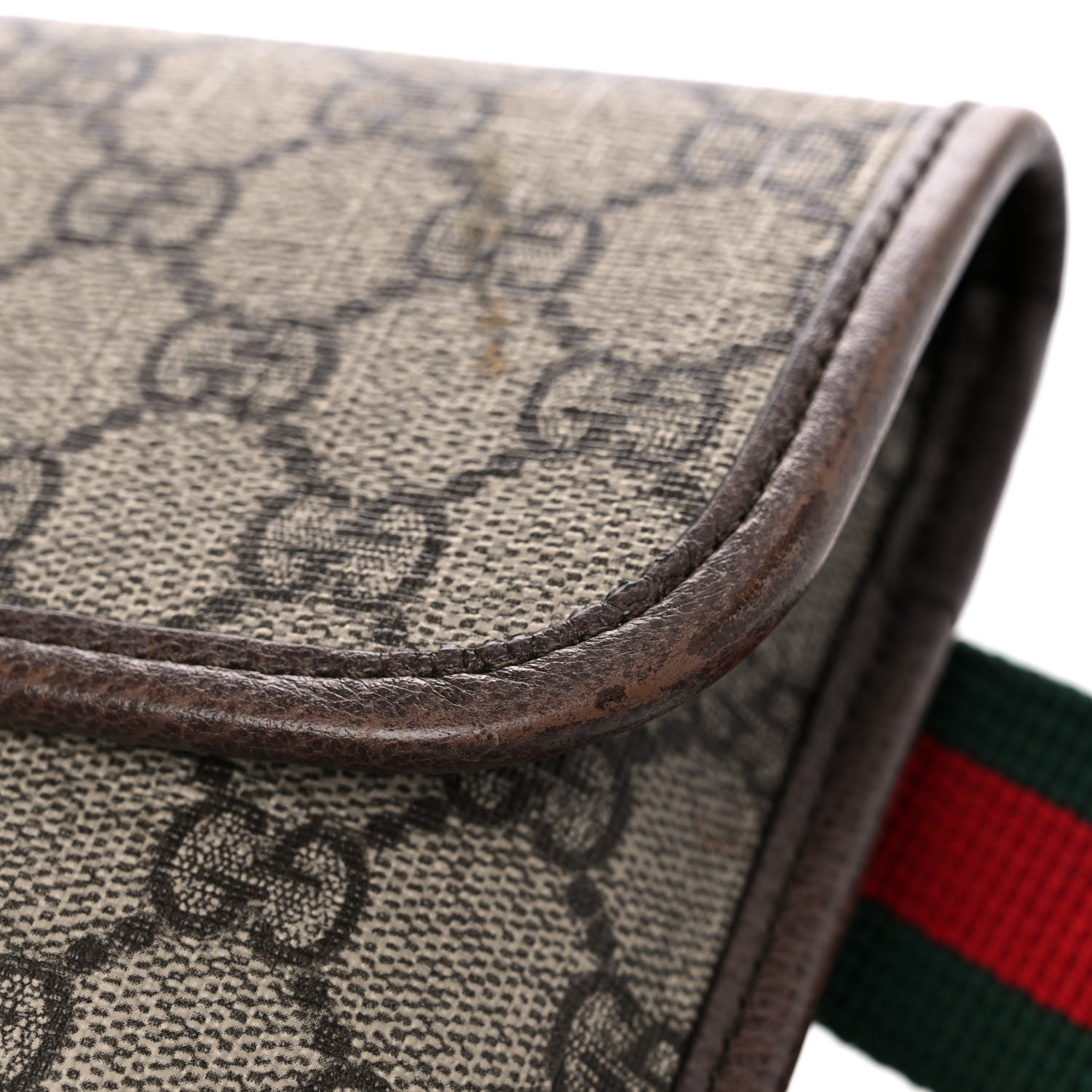 Gucci GG Supreme Monogram Neo Vintage Web Belt Bag Brown 18 of 19